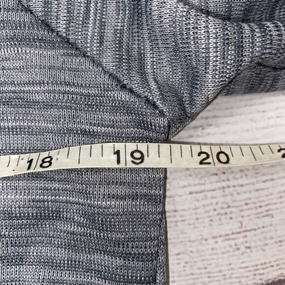 Tek gear pullover Longsleeve hoodie w/front pocket grey/white men sz S - Picture 6 of 10